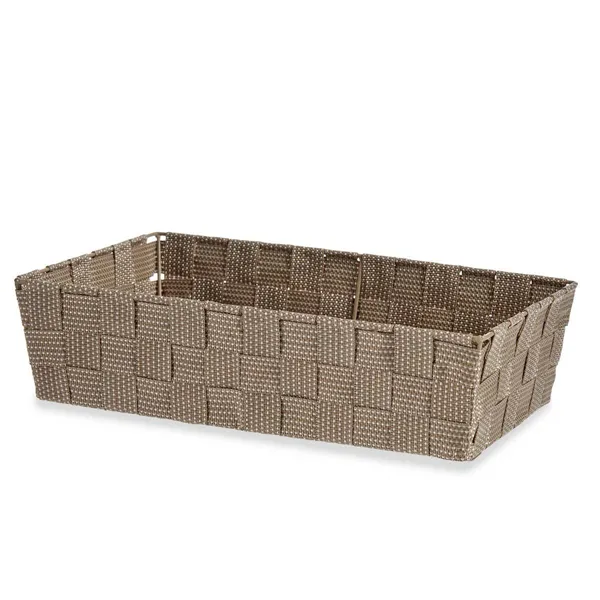 Multi-purpose basket Beige Cloth 3,8 L 34 x 8,5 x 21 cm (18 Units)