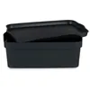 Storage Box with Lid Anthracite Plastic 6 L 21 x 11 x 32 cm (12 Units)