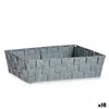 Multi-purpose basket Grey Cloth 3,8 L 34 x 8,5 x 21 cm (18 Units)