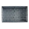 Multi-purpose basket Grey Cloth 3,8 L 34 x 8,5 x 21 cm (18 Units)