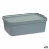 Storage Box with Lid Grey Plastic 14 L 29,5 x 14,3 x 45 cm (12 Units)