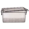 Storage Box with Lid Anthracite Plastic 13,7 L 27,5 x 18 x 42,5 cm (12 Units)