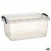 Storage Box with Lid Transparent Plastic 8,5 L 23,5 x 15,5 x 37 cm (12 Units)