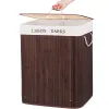 Bamboo laundry basket Springos HA0072 | Buy online — Megaluks