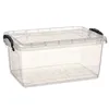 Storage Box with Lid Transparent Plastic 8,5 L 23,5 x 15,5 x 37 cm (12 Units)