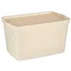 Storage Box with Lid Cream Plastic 24 L 29,3 x 24,5 x 45 cm (6 Units)