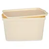 Storage Box with Lid Cream Plastic 24 L 29,3 x 24,5 x 45 cm (6 Units)