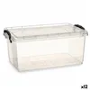 Storage Box with Lid Transparent Plastic 13,7 L 27,5 x 18 x 42,5 cm (12 Units)