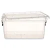 Storage Box with Lid Transparent Plastic 13,7 L 27,5 x 18 x 42,5 cm (12 Units)