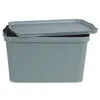 Storage Box with Lid Grey Plastic 24 L 29,3 x 24,5 x 45 cm (6 Units)