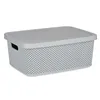 Storage Box with Lid Grey Plastic 13 L 28 x 15 x 39 cm (12 Units)