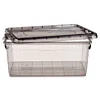 Storage Box with Lid Anthracite Plastic 22 L 32 x 20,5 x 50 cm (6 Units)