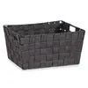 Multi-purpose basket Black Cloth 20 x 14 x 30 cm (18 Units)