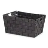 Multi-purpose basket Black Cloth 20 x 14 x 30 cm (18 Units)