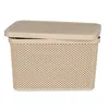 Storage Box with Lid Beige Plastic 19 L 28 x 22 x 39 cm (12 Units)