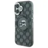 Karl Lagerfeld IML Monogram Karl & Choupette Head MagSafe - Case for iPhone 16 (black)