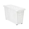 Multi-purpose basket With wheels White Plastic 17,5 x 26 x 46 cm (12 Units)