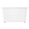 Multi-purpose basket With wheels White Plastic 17,5 x 26 x 46 cm (12 Units)