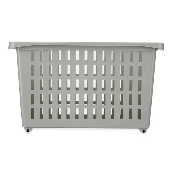 Multi-purpose basket With wheels Grey Plastic 17,5 x 26 x 46 cm (12 Units)