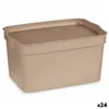 Storage Box with Lid Beige Plastic 2,3 L 13,5 x 11 x 20 cm (24 Units)