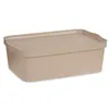 Storage Box with Lid Beige Plastic 14 L 29,5 x 14,5 x 45 cm (12 Units)