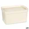 Storage Box with Lid Cream Plastic 2,3 L 13,5 x 11 x 20 cm (24 Units)