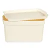 Storage Box with Lid Cream Plastic 2,3 L 13,5 x 11 x 20 cm (24 Units)