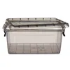 Storage Box with Lid Anthracite Plastic 8,5 L 24 x 16 x 37 cm (12 Units)