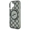 Karl Lagerfeld IML Monogram Karl & Choupette Head MagSafe - Case for iPhone 16 (black)