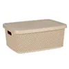 Storage Box with Lid Beige Plastic 13 L 28 x 15 x 39 cm (12 Units)