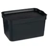 Storage Box with Lid Anthracite Plastic 2,3 L 13,5 x 11 x 20 cm (24 Units)