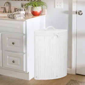 Bamboo laundry basket Springos HA0065 73l | Buy online — Megaluks