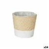 Planter White Rope Plastic 11 x 10,5 x 11 cm (24 Units)