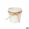 Planter Lasso White Cloth 11 x 10,5 x 11 cm (24 Units)