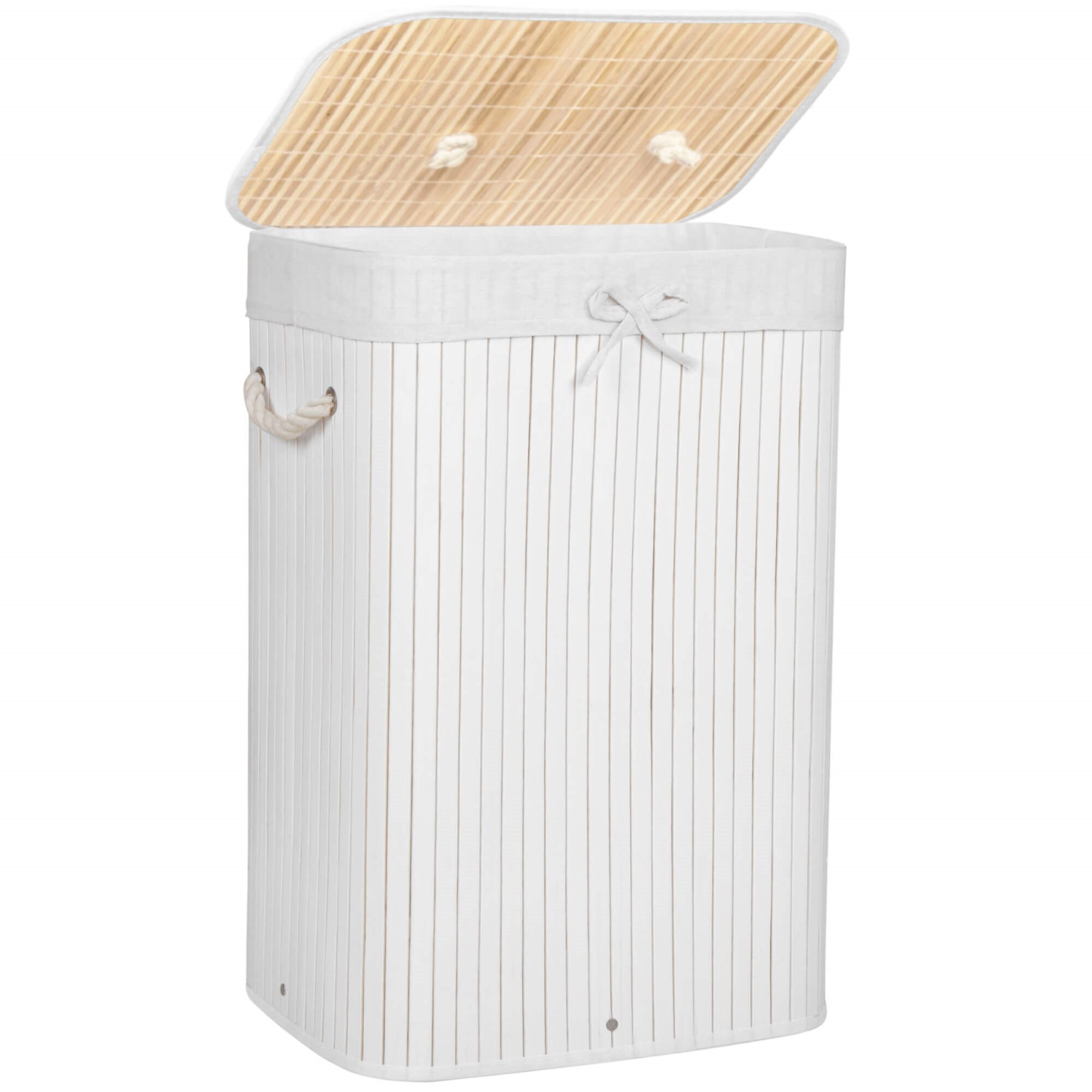 Bamboo laundry basket Springos HA0075 72l | Buy online — Megaluks