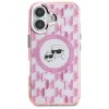 Karl Lagerfeld IML Monogram Karl & Choupette Head MagSafe - Case for iPhone 16 (pink)