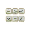 Painting DKD Home Decor Birds Cottage 30 x 2 x 30 cm (6 Units)