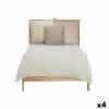 Bedspread (quilt) 180 x 260 cm Beige (4 Units)