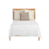 Bedspread (quilt) 180 x 260 cm Geometric White (4 Units)