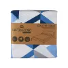 Reversible Bedspread 240 x 260 cm Blue White (6 Units)