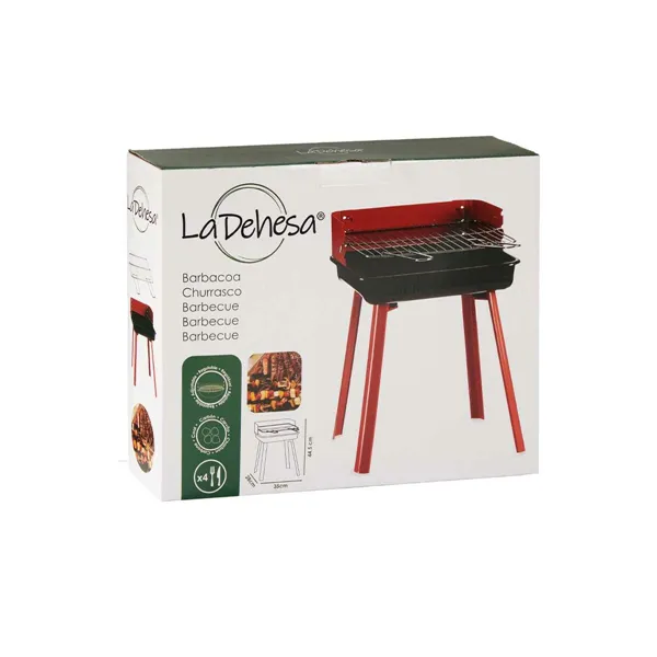 Charcoal Barbecue with Stand Red Iron 28 x 44,5 x 35 cm (6 Units)