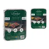 Disposable Barbecue Aluminium Charcoal 23,5 x 6 x 30,5 cm (12 Units)