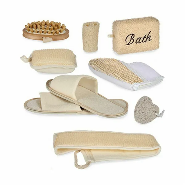 Bath Set Basket Brown (6 Units)