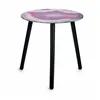 Side table Marble Black Pink Crystal 40 x 41,5 x 40 cm (4 Units)