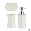 Bath Set White Ceramic (12 Units)