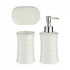 Bath Set White Ceramic (12 Units)