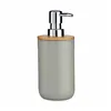 Soap Dispenser Grey Bamboo polypropylene 350 ml (6 Units)