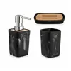 Bath Set Black Bamboo Plastic (8 Units)