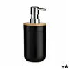 Soap Dispenser Black Bamboo polypropylene 350 ml (6 Units)