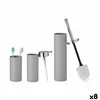 Bath Set Grey Plastic (8 Units)